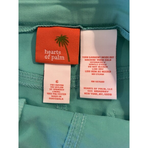 Hearts of Palm Woman Size 6 Green 5-Pocket Elastic Waist Skirt - EUC - Picture 3 of 3